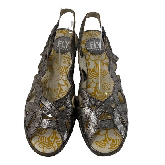 Fly London Open Toe Leather Sandals Size 38 - Picture 3 of 8